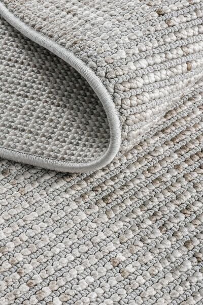 Peru Serisi Gri Bej Modern Yumuşak Dokulu Halı T-Mo03