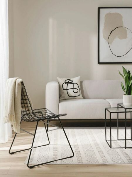 Amore Serisi Bukle Dokuma Krem Renk Halı C-6440