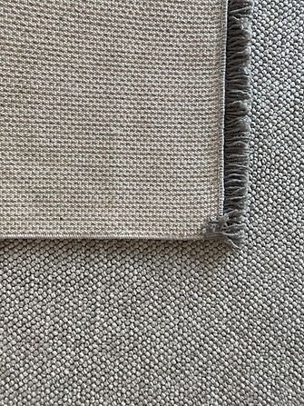 Amore Serisi Gri Bukle Dokuma Toz Vermez Makine Halısı EK-0259