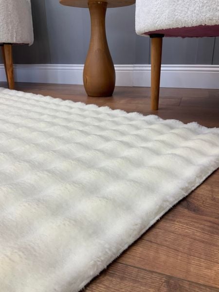 Molecule Serisi Krem Yıkanabilir Dokuma Tabanlı Yumuşak Halı AP-9209