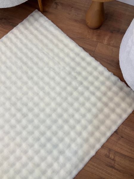 Molecule Serisi Krem Yıkanabilir Dokuma Tabanlı Yumuşak Halı AP-9209