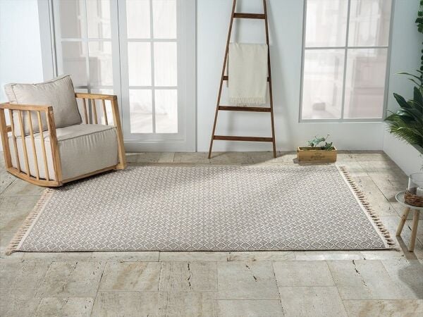 Amore Serisi Bukle Dokuma Bej Renk Halı EF003A