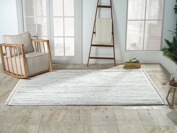 Amore Serisi Bukle Dokuma Gri Renk Halı EF001A