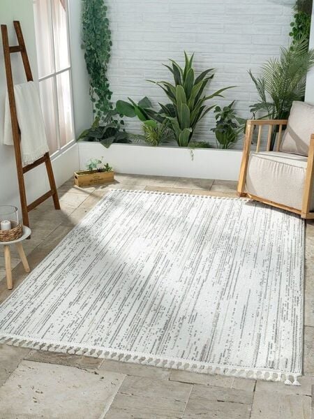 Amore Serisi Bukle Dokuma Gri Renk Halı EF001A