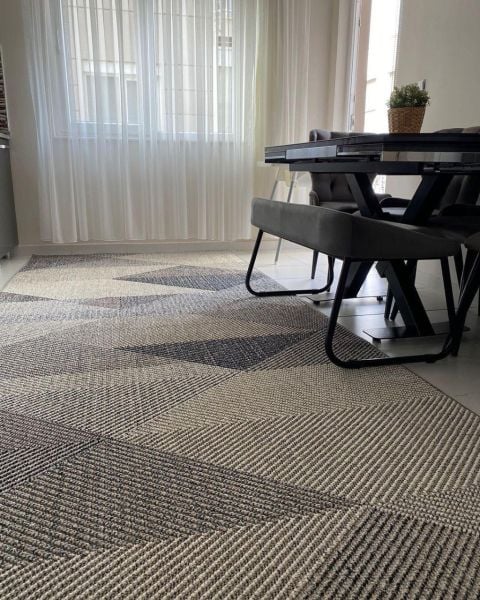 Pavia Serisi Gri Kolay Temizlenen Hav Toz Vermez Halı Q-2017