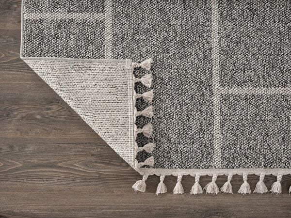 Amore Serisi Gri Renk Bukle Dokuma Halı EF008A