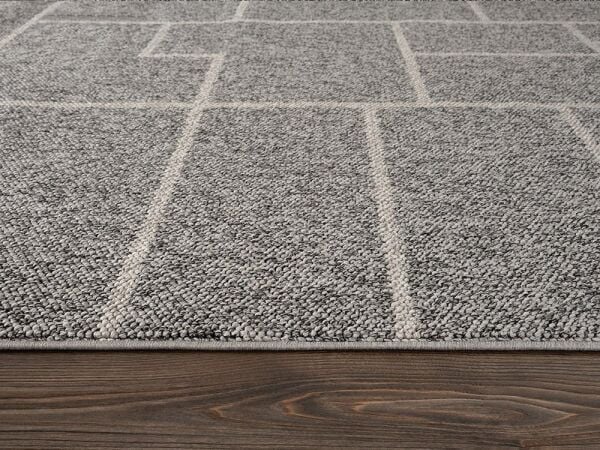 Amore Serisi Gri Renk Bukle Dokuma Halı EF008A