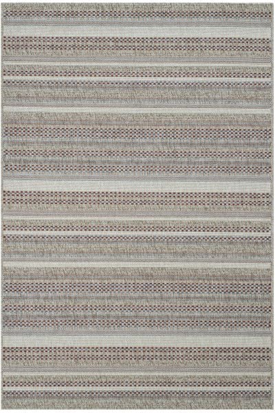 Craft Serisi Bordo Etnik Desen Hasır Dokulu Halı S-0459