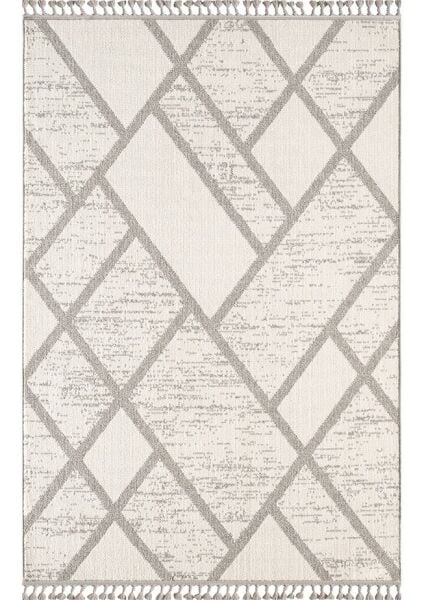 Amore Serisi Krem Gri Bukle Dokuma Halı EF009A