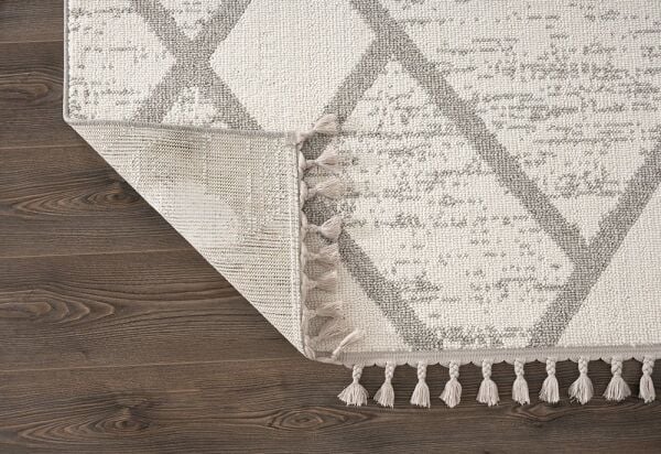 Amore Serisi Krem Gri Bukle Dokuma Halı EF009A