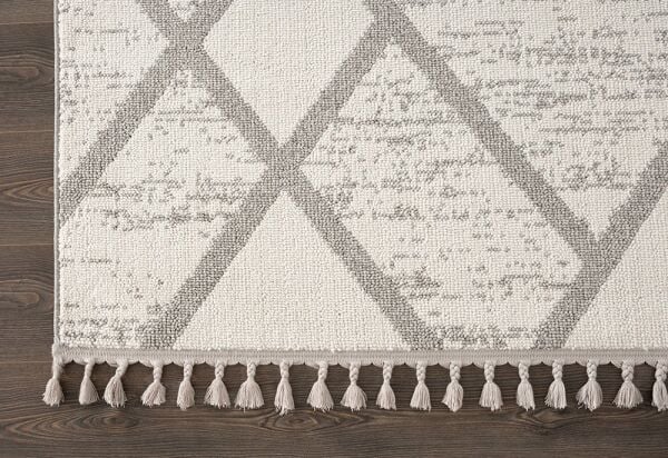 Amore Serisi Krem Gri Bukle Dokuma Halı EF009A