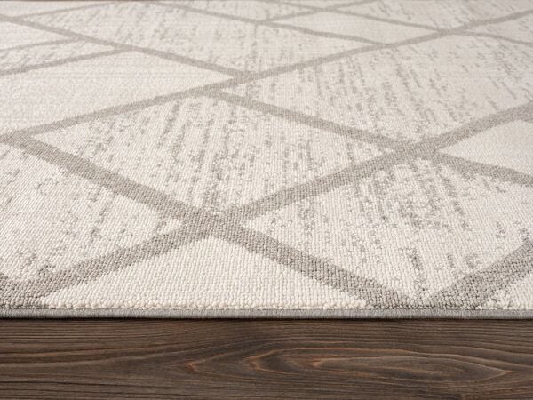 Amore Serisi Krem Gri Bukle Dokuma Halı EF009A