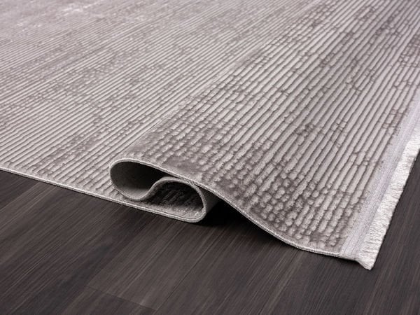 Quatro Serisi Gri Renk Antialerjik İnce Makine Halısı QU011A