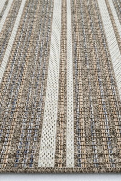 Craft Serisi Multi Etnik Desen Hasır Dokulu Halı S-0460