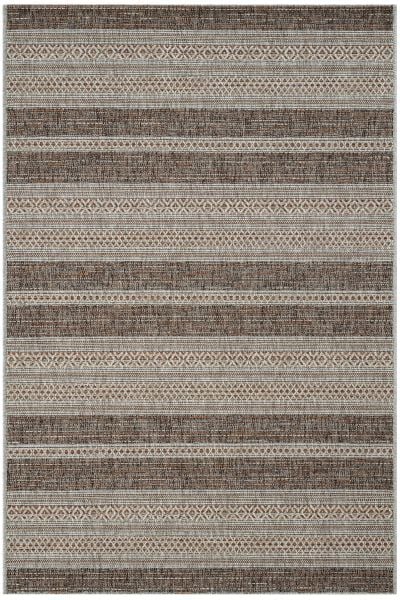 Craft Serisi Terra Etnik Desen Hasır Dokulu Halı S-0461