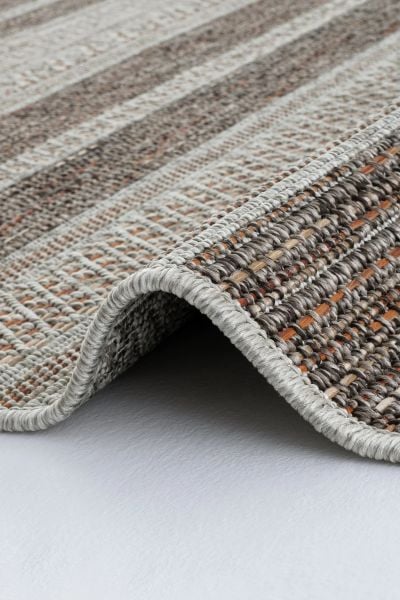 Craft Serisi Terra Etnik Desen Hasır Dokulu Halı S-0461