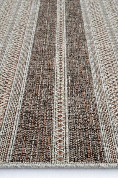 Craft Serisi Terra Etnik Desen Hasır Dokulu Halı S-0461