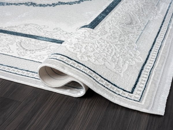 Nexus Serisi Mavi Akrilik Dokuma Makine Halısı NX002A