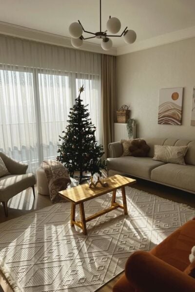 Amore Serisi Ekru Yumuşak Makine Halısı AP-8561