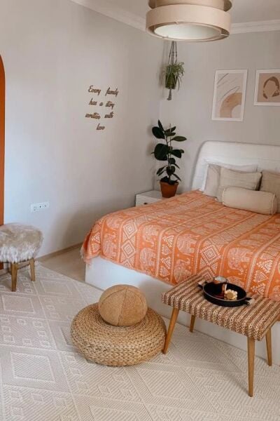 Amore Serisi Ekru Yumuşak Makine Halısı AP-8561