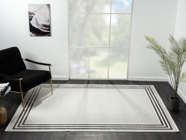 Nexus Serisi Siyah Akrilik Dokuma Makine Halısı NX004A