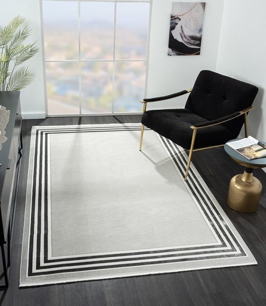 Nexus Serisi Siyah Akrilik Dokuma Makine Halısı NX004A