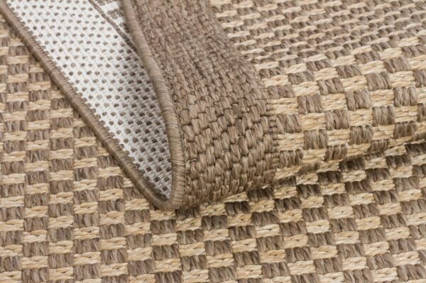 Craft Serisi Bej Kahve Leke Tutmaz Sisal Halı T-VN02