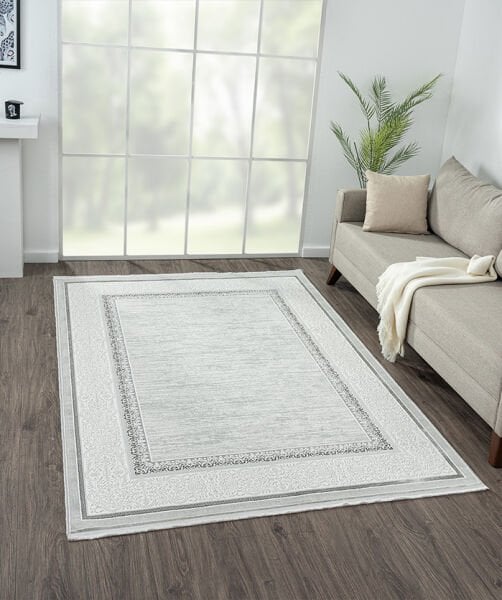 Nexus Serisi Gri Akrilik Dokuma Makine Halısı NX006A