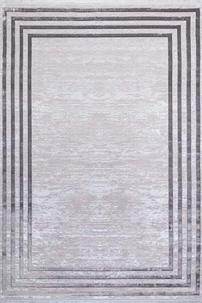 Moon Serisi Gri Renk Modern Yıkanabilir Dokuma Halı 120x180