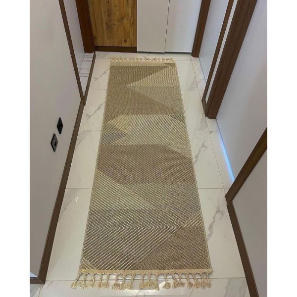 Pavia Serisi Bej Renk Kolay Temizlenen Hav Toz Vermez Halı Q-2018