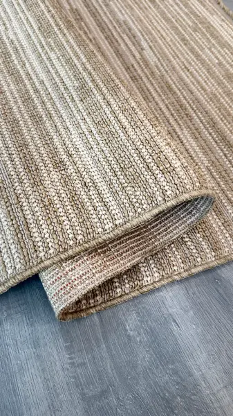 Craft Serisi Bej Renk Sisal Dokuma Makine Halısı RH-801