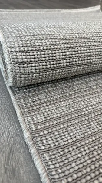 Craft Serisi Gri Renk Sisal Dokuma Makine Halısı RH-803