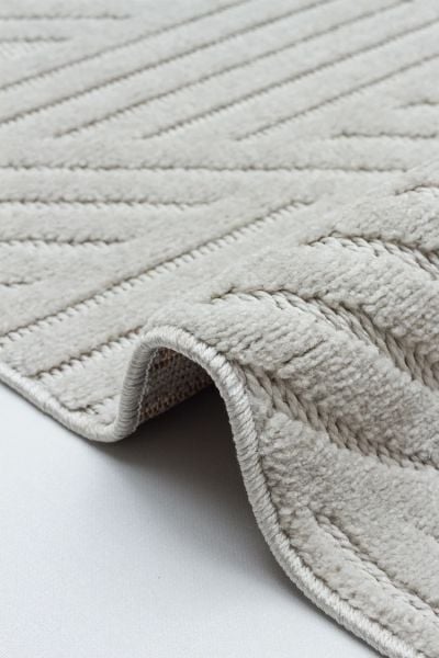 Mabel Serisi Gri Kaymaz Tabanlı Antibakteriyel Makine Halısı TU-5459