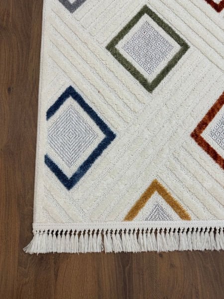 Renk Serisi Multi Renk Yumuşak Modern Makine Halısı GA-3016