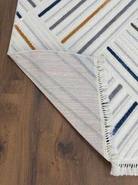 Renk Serisi Multi Renk Yumuşak Modern Makine Halısı GA-3017