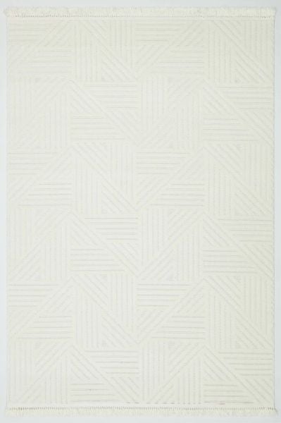 Mabel Serisi Krem Kaymaz Tabanlı Antibakteriyel Makine Halısı TU-5462