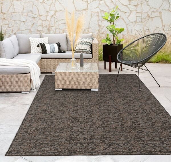 Craft Serisi Antrasit Renk Kolay Temizlenen Dokuma Halı ST-TI005A