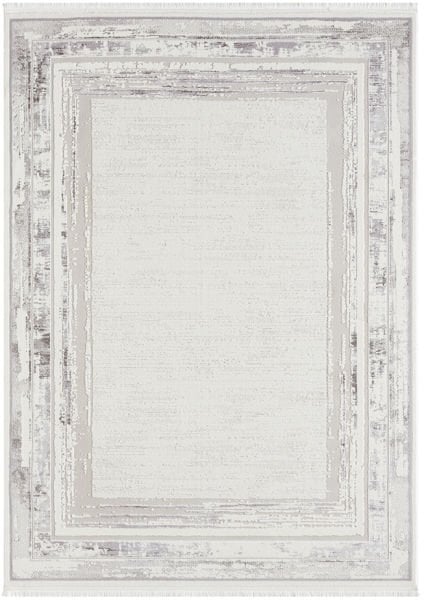 Feel Serisi Akrilik Yüksek Kalite Gri Renk Makine Halısı FL003A