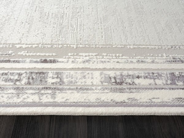 Feel Serisi Akrilik Yüksek Kalite Gri Renk Makine Halısı FL003A