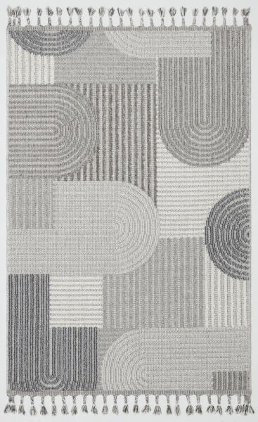 Pavia Serisi Gri Renk Kolay Temizlenen Hav Toz Vermez Halı T-19480