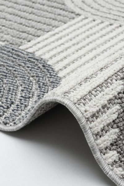 Pavia Serisi Gri Renk Kolay Temizlenen Hav Toz Vermez Halı T-19480