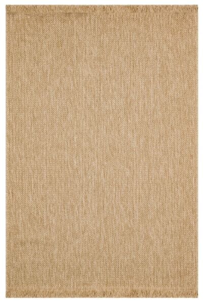 Craft Serisi Bej Jüt Hasır Dokuma Halı S-5009