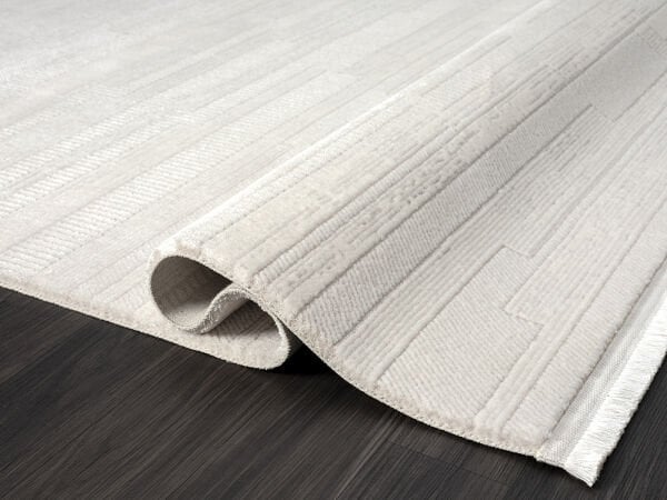 Feel Serisi Akrilik Yüksek Kalite Ekru Renk Makine Halısı FL005A