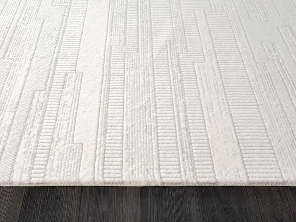 Feel Serisi Akrilik Yüksek Kalite Ekru Renk Makine Halısı FL005A