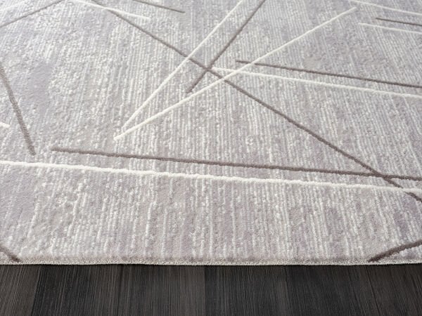 Feel Serisi Akrilik Yüksek Kalite Gri Bej Renk Makine Halısı FL006G