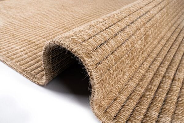 Craft Serisi Bej Jüt Hasır Dokuma Halı S-5007