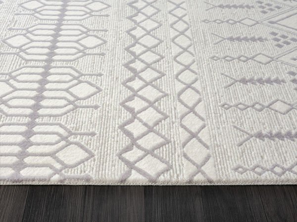 Feel Serisi Akrilik Yüksek Kalite Gri Renk Makine Halısı FL007A