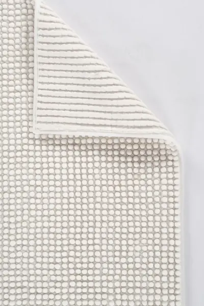 Node Serisi Beyaz Renk Kaymaz Yıkanabilir Yumuşak Halı AP-1541