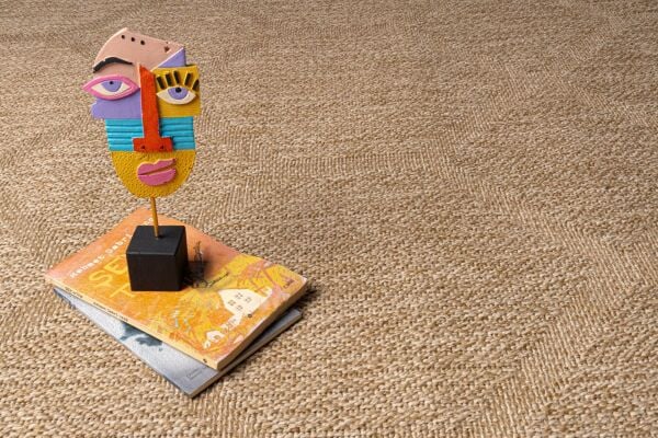 Craft Serisi Bej İskandinav Jüt Hasır Dokuma Halı S-5004