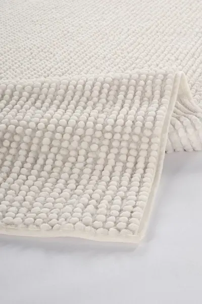 Node Serisi Ekru Renk Kaymaz Yıkanabilir Yumuşak Halı AP-1542